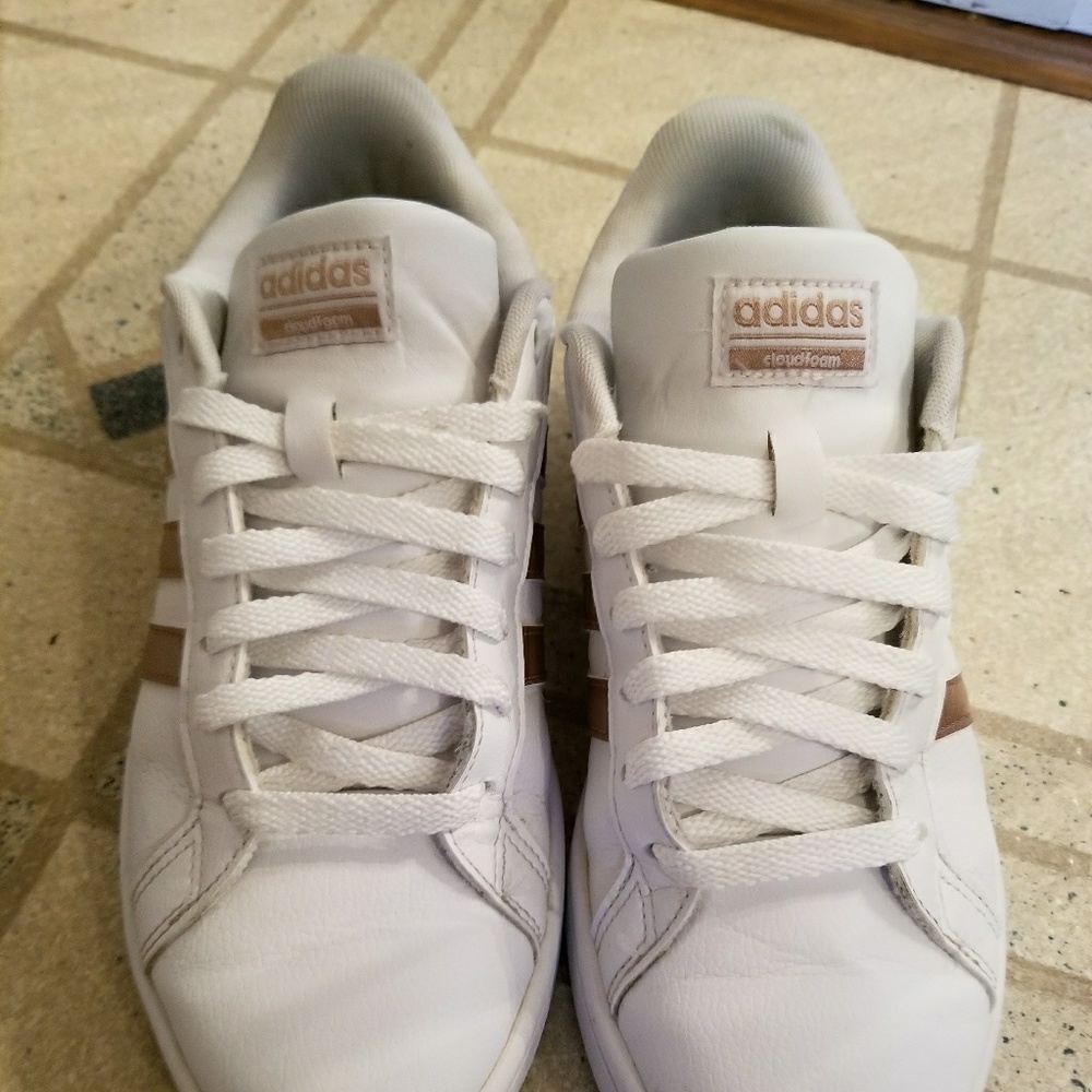 SOLD  Adidas Neo rose gold sneakers shoes